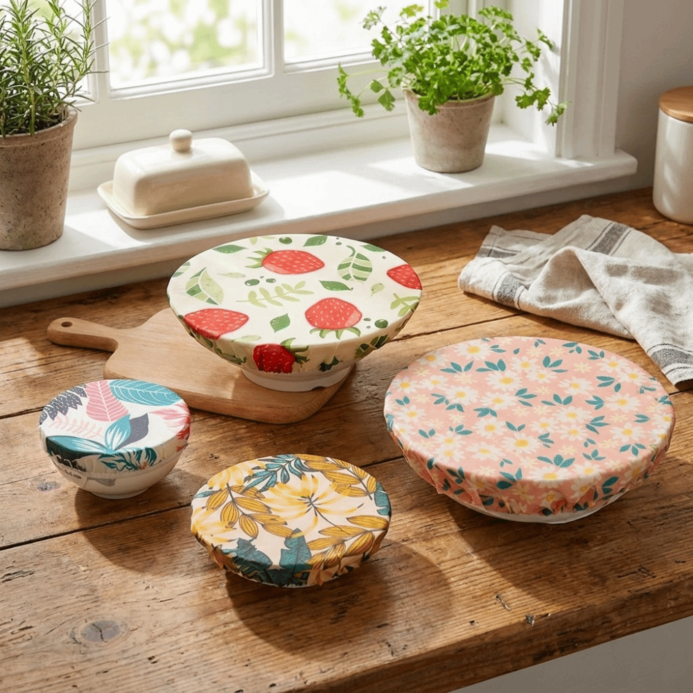 Beeswax Food Cover - Tampa de Tigela de Cera de