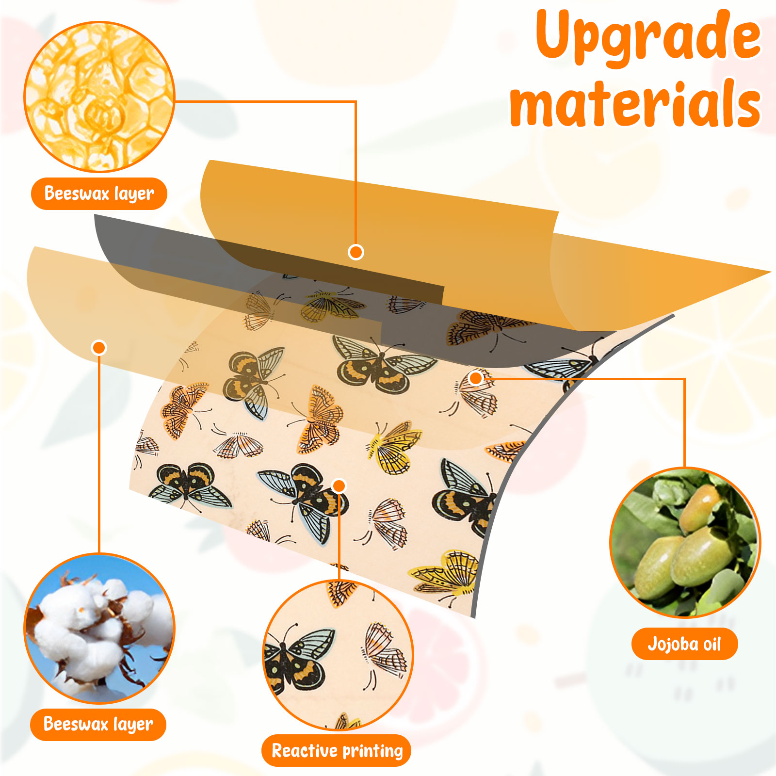 11 pçs conjunto de envoltório  - Beeswax Food Cover avaliação e preço