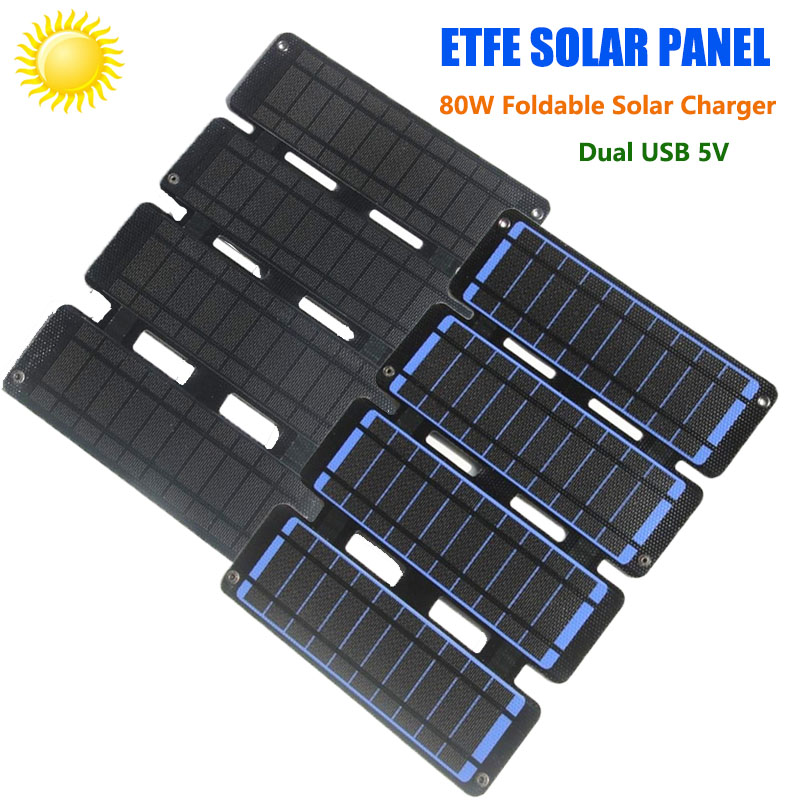 Painel solar dobrável 80w etfe - Solar Charger Panel Foldable avaliação e preço