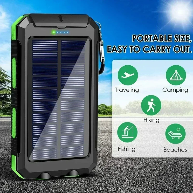 Lenovo 50000mAh Solar Power Ba - Solar Charger Panel Foldable avaliação e preço