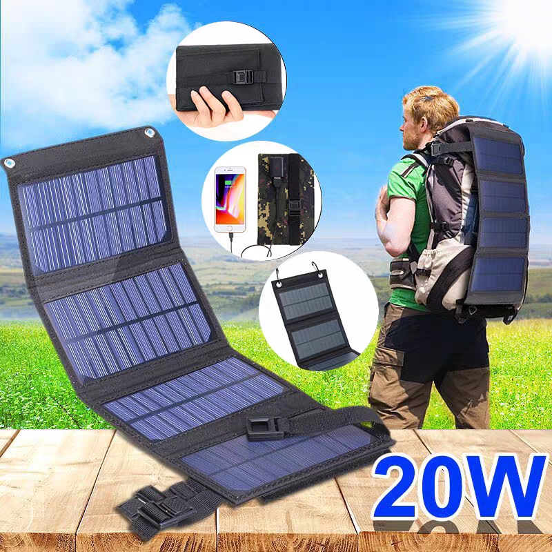 Painel Solar Dobrável 20W 50W  - Solar Charger Panel Foldable avaliação e preço