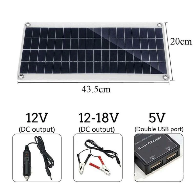 Kit de painel solar 30w 12v sa - Solar Charger Panel Foldable avaliação e preço