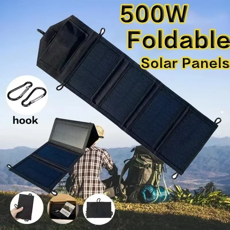 Painel Solar Dobrável de 500W  - Solar Charger Panel Foldable avaliação e preço