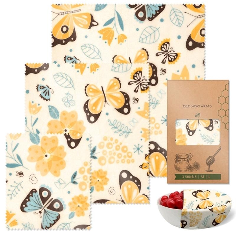 Prático frescor mantendo conju - Beeswax Food Cover avaliação e preço